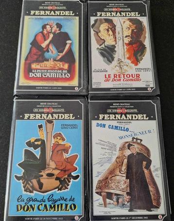 DON CAMILLO / FERNANDEL 4 x VHS - RENE CHATEAU  beschikbaar voor biedingen