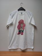 T-shirt Cam'ron Killa Cam Bear en vison rose taille M, Taille 48/50 (M), Gildan, Envoi, Blanc