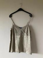 Taupe topje met kant bovenaan aan de voor- en achterkant, 40, Kleding | Dames, Maat 38/40 (M), Overige kleuren, Terre Bleue, Nieuw