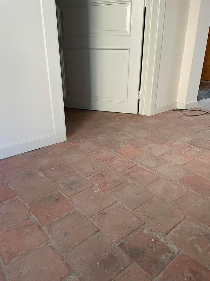 Oude terracotta tegels (ca. 16x16 cm), Doe-het-zelf en Bouw, Tegels, Ophalen