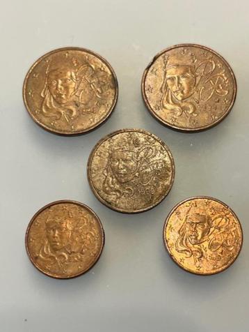 eurocent munten beschikbaar voor biedingen