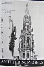 FDC OP GROTE FOLDER- DE GROTE MARKT IN BRUSSEL, Postzegels en Munten, Ophalen of Verzenden, Gestempeld, Plaats of Gebouw