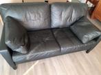elegant zwart lederen salon KNOLL 2-zit en 2x1-zit, Huis en Inrichting, Ophalen, Gebruikt, Leer, Tijdloos modern