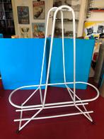 Vintage metalen draagmand voor 2 flessen. Fifties, Ophalen of Verzenden
