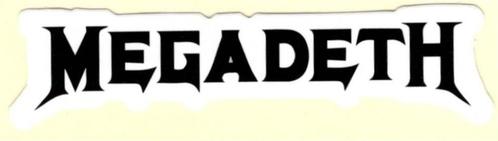 Megadeth sticker #1, Verzamelen, Muziek, Artiesten en Beroemdheden, Nieuw, Verzenden