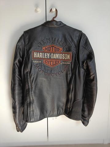 Lederen jas Harley Davidson heren maat s s, Manteau | cuir, Enlèvement, Hommes, Harley-Davidson