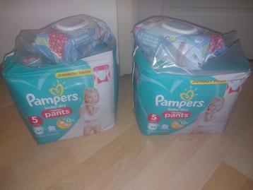 Pampers taille 5 happy pants - 2 x 64 emballés beschikbaar voor biedingen