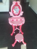 roze kaptafeltje met spiegel en krukje, Kinderen en Baby's, Overige typen, Gebruikt, Ophalen