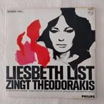 Vinylplaat Liesbeth List zingt Theodorakis, Enlèvement, Comme neuf, 12 pouces, Chanson réaliste ou Smartlap