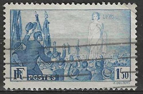 Frankrijk 1936 - Yvert 328 - Bijeenkomst voor de Vrede (ST), Timbres & Monnaies, Timbres | Europe | France, Affranchi, Envoi