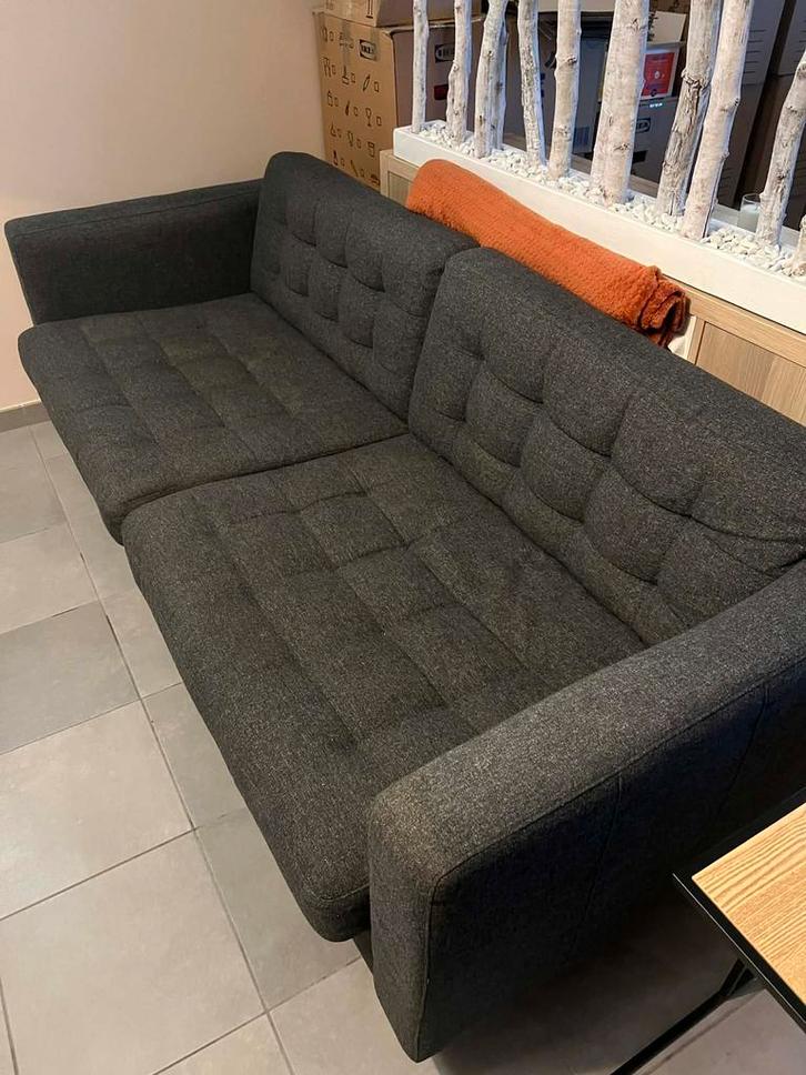 2-3-persoonsbank, Huis en Inrichting, Zetels | Zetels, Zo goed als nieuw, Rechte bank, Driepersoons, Minder dan 150 cm, 75 tot 100 cm