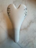 Selle Fizik Aliante cuir blanc rails carbone, Fietsen en Brommers, Fietsonderdelen, Racefiets, Ophalen of Verzenden, Zo goed als nieuw