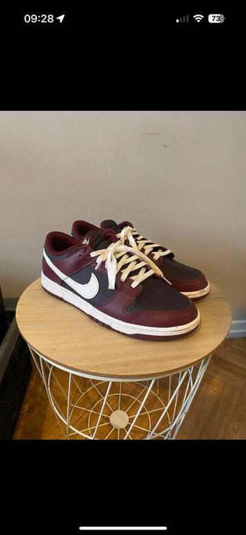 Nike Dunk Low Retro size 46 dark beetroot/burgundy ash/white beschikbaar voor biedingen