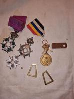 Lot Militaria 5, Ophalen of Verzenden, Landmacht, Lintje, Medaille of Wings