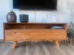 vidaXL Tv-meubel 110x30x45 cm massief teakhout, Huis en Inrichting, Ophalen, 100 tot 150 cm, Teakhout, Zo goed als nieuw