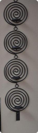 BOUGEOIR MURAL EN FER FORGE, Enlèvement, Neuf