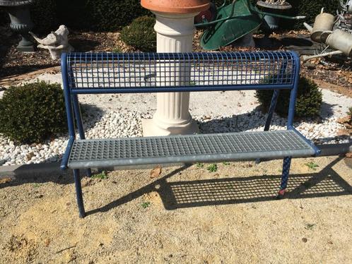 Stevige stalen tuinbanken / parkbanken, Tuin en Terras, Tuinbanken, Gebruikt, Ophalen