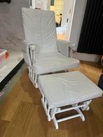 Fauteuil d’allaitement blanc en cuir a bascule Childwood, Enfants & Bébés, Enlèvement, Comme neuf