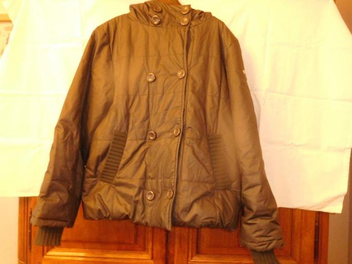 Donkergrijze jas voor dames T 42, Kleding | Dames, Jassen | Winter, Gedragen, Maat 42/44 (L), Grijs, Ophalen