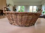 Rieten mand (ruim/laag model), Ophalen, Mand, Rond, Zo goed als nieuw