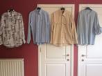Te koop 4 hemden maat L/ XL, Kleding | Heren, Overhemden, Ophalen of Verzenden, Zo goed als nieuw, Blauw, Verschillende merken