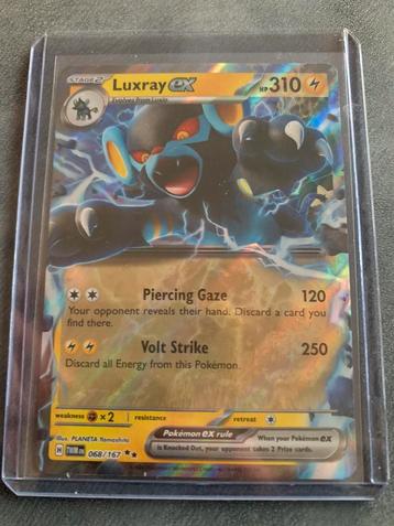 Pokemon Luxray ex twilight Masquerade  disponible aux enchères