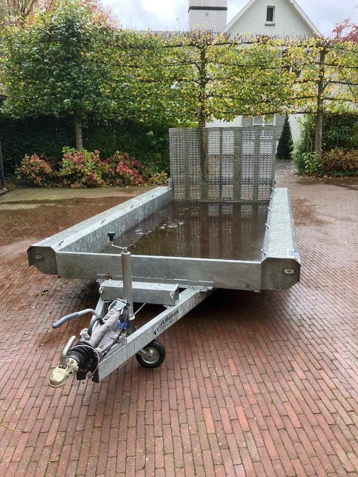 Vlemmix machine transporter 3 assen, Auto diversen, Aanhangers en Bagagewagens, Zo goed als nieuw, Ophalen