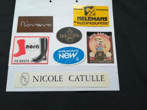 7 stickers merken kleding begin letter N		175t, Collections, Autocollants, Neuf, Société ou Association, Enlèvement ou Envoi