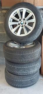 4 Jantes et pneus hiver BMW 17" Série 5 F10 F11, Auto-onderdelen, Banden en Velgen, Ophalen, Gebruikt, Velg(en), 17 inch