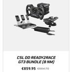 fanatec csl dd 8nm + volant McLaren + pedaliers 3 pedales, Ophalen, Zo goed als nieuw