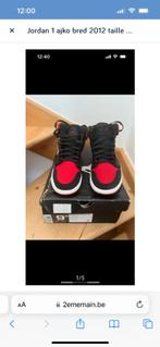 Jordan 1 Ajko bred taille 9,5us/43, Vêtements | Hommes, Chaussures, Comme neuf, Baskets, Noir, Jordan