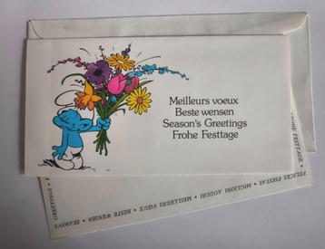 Smurfenwenskaart uit de jaren 1975/1980  beschikbaar voor biedingen