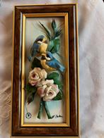 Capodimonte 3D porseleinen schilderij vogels, Antiek en Kunst, Ophalen