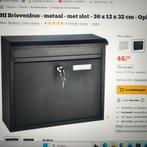 Brievenbus, Tuin en Terras, Ophalen, Nieuw, Staal, Wandbrievenbus