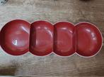 Tupperware Allegra Tapasschaal, Ophalen, Gebruikt, Rood, Schaal