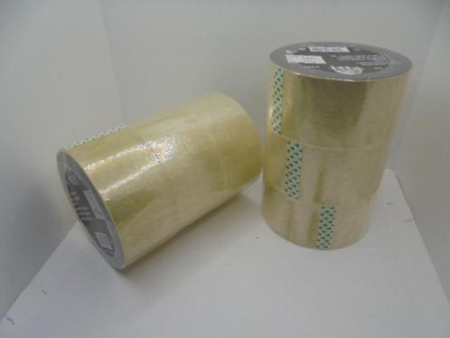 VERPAKKINGSTAPE TRANSPARANT 3 rollen 66 MTR, Diversen, Cadeaupapier, Nieuw, Ophalen of Verzenden