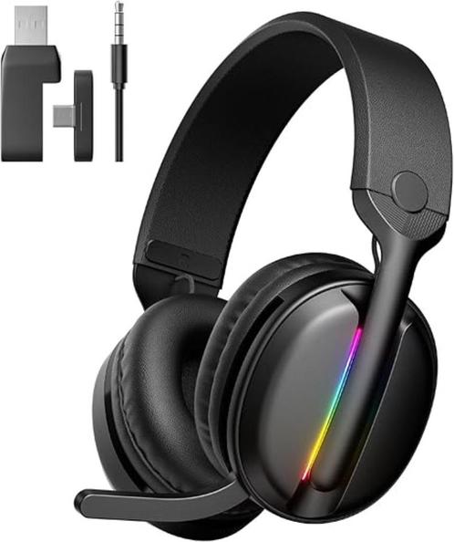 MANKIW | Draadloze gaming headset |  PS5 PS4 PC | Nieuw, Computers en Software, Headsets, Nieuw, On-ear, Draadloos, Gaming headset
