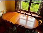 Tafel met 8 stoelen, Huis en Inrichting, Tafels | Eettafels, Ophalen, Zo goed als nieuw, Vijf personen of meer, Kersenhout