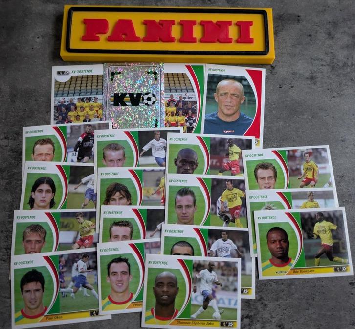 Panini football 2005 19X KV OOSTENDE voetbal stickers 2005, Hobby en Vrije tijd, Stickers en Plaatjes, Nieuw, Verzenden