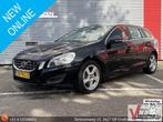 Volvo V60 2.4 D5 Momentum | Leder | Cruise | Climate | Navi, Auto's, 129 g/km, Zwart, Startonderbreker, Te koop