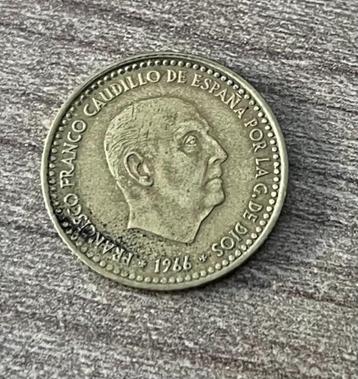 Pièce espagnole de Francisco Franco 1 peseta 1966, Enlèvement ou Envoi