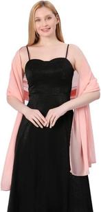 stola roze - stola chiffon, Kleding | Dames, Mutsen, Sjaals en Handschoenen, Ophalen of Verzenden, Nieuw, Sjaal