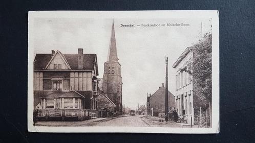 Dessel Desschel Postkantoor en Molsche Baan, Collections, Cartes postales | Belgique, Non affranchie, Anvers, 1920 à 1940, Enlèvement ou Envoi