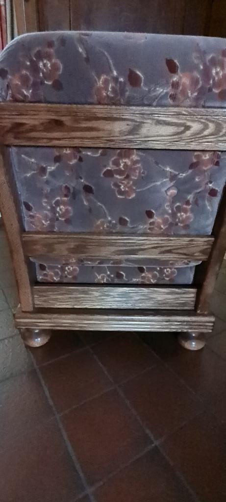 eiken zetel- 1 of 2, zeer goede staat, Huis en Inrichting, Zetels | Zetels, Zo goed als nieuw, Eenpersoons, Hout, Ophalen