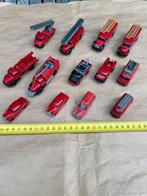 Lot de voiture miniature de pompiers camion , camionnette, Ophalen of Verzenden, Zo goed als nieuw, Auto