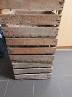 2 oude houten bakken brouwerij van den stock, belle vue, Verzamelen, Ophalen