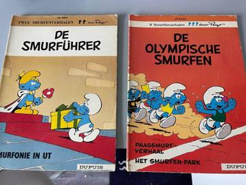 2 strips de smurfen 1 ste druk beschikbaar voor biedingen