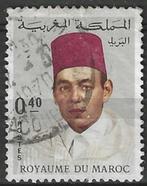 Marokko 1968 - Yvert 543 - Koning Hassan II - 40 c (ST), Verzenden, Marokko