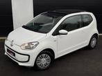 Volkswagen UP! 1.0 Benzine '12 | Open Dak | 12MGarantie, Auto's, Voorwielaandrijving, Stof, Wit, Bedrijf