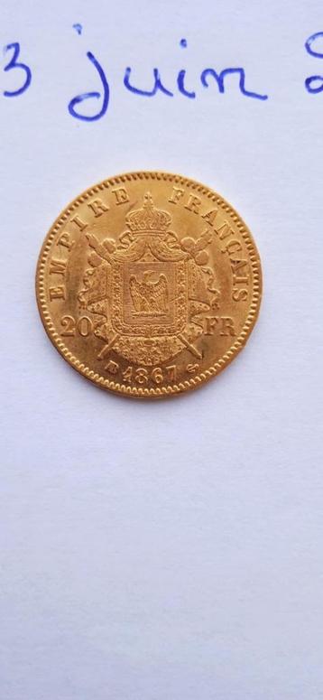 20 francs or napoléon 3  1867 beschikbaar voor biedingen